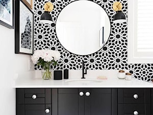 Inspiracje: Biało-czarna łazienka - Łazienka, styl vintage - zdjęcie od Small world of design