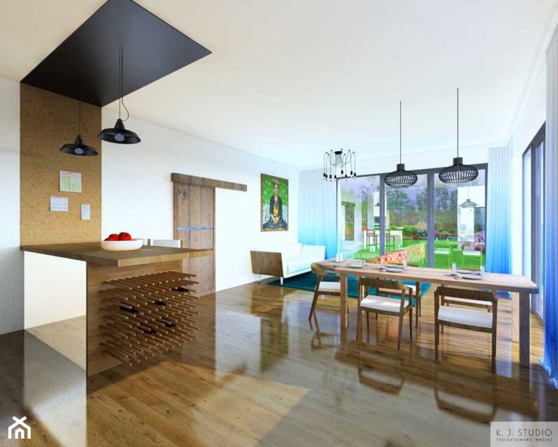 Wnętrza: Kuchnia, jadalnia i salon w stylu eklektycznym - Kuchnia, styl nowoczesny - zdjęcie od Small world of design