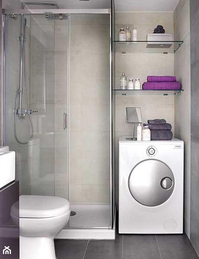 Inspiracje: Jak urządzić małą łazienkę? - Łazienka, styl nowoczesny - zdjęcie od Small world of design - Homebook