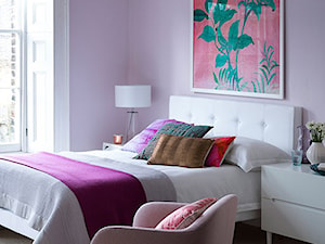 Kolor i deseń: Kolor miesiąca - lila - Sypialnia, styl nowoczesny - zdjęcie od Small world of design