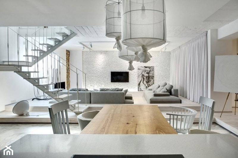 Wnętrza: Biały apartament - Kuchnia, styl nowoczesny - zdjęcie od Small world of design