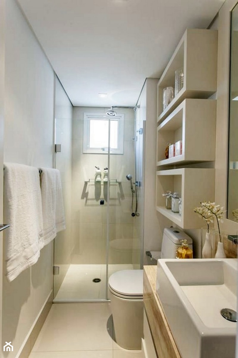 Inspiracje: Jak urządzić małą łazienkę? - Łazienka, styl nowoczesny - zdjęcie od Small world of design