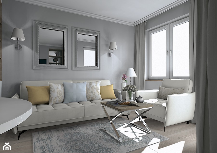 Mieszkanie w stylu modern classic - Salon, styl tradycyjny - zdjęcie od Karolina Saj-Chodorowska Architektura Wnętrz