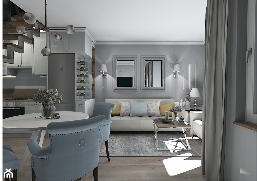 Mieszkanie w stylu modern classic - Salon, styl tradycyjny - zdjęcie od Karolina Saj-Chodorowska Architektura Wnętrz
