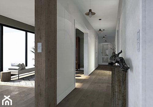 Drewniana podłoga w korytarzu - zdjęcie od Karolina Saj-Chodorowska Architektura Wnętrz