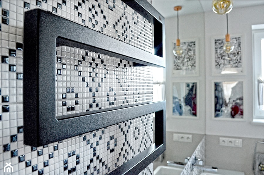 Łazienka - Z lustrem łazienka z oknem, styl nowoczesny - zdjęcie od MONTARI