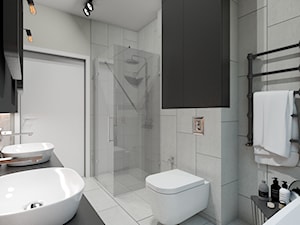 Łazienka w stylu loft na poddaszu - zdjęcie od PRACOVNIA Projektowanie wnętrz