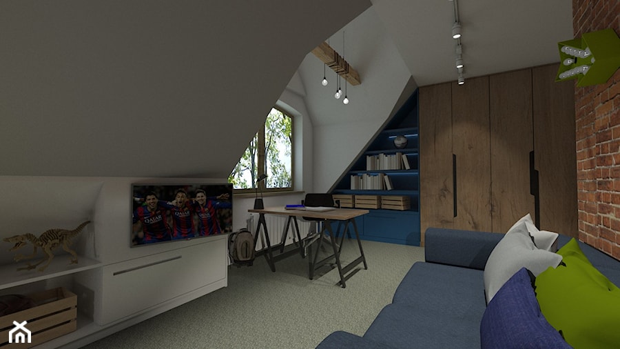 Pokój Franka - Pokój dziecka, styl industrialny - zdjęcie od PRACOVNIA Projektowanie wnętrz