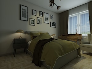 Mieszkanie w Warszawie - Średnia beżowa sypialnia, styl nowoczesny - zdjęcie od PRACOVNIA Projektowanie wnętrz