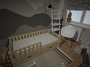 Mieszkanie 60m2 Iława - Pokój dziecka, styl skandynawski - zdjęcie od PRACOVNIA Projektowanie wnętrz