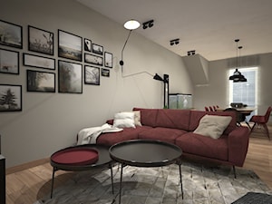 Mieszkanie w Dobrym Mieście - Salon, styl nowoczesny - zdjęcie od PRACOVNIA Projektowanie wnętrz