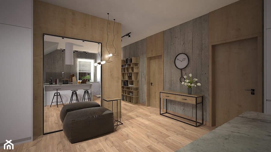 Mieszkanie w Dobrym Mieście - Średni hol / przedpokój, styl nowoczesny - zdjęcie od PRACOVNIA Projektowanie wnętrz