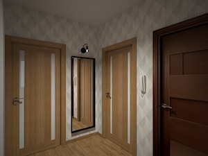 Mieszkanie 60m2 Iława - Mały hol / przedpokój, styl nowoczesny - zdjęcie od PRACOVNIA Projektowanie wnętrz