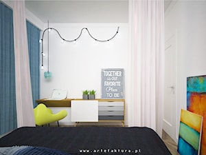 Eklektyczne wnętrze apartamentu, Warszawa - Sypialnia, styl nowoczesny - zdjęcie od projektowanie wnętrz arch. Joanna Korpulska