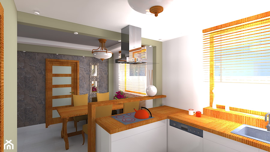 dom jednorodzinny - wybrane pomieszczenia - Kuchnia, styl rustykalny - zdjęcie od Flasza Anna