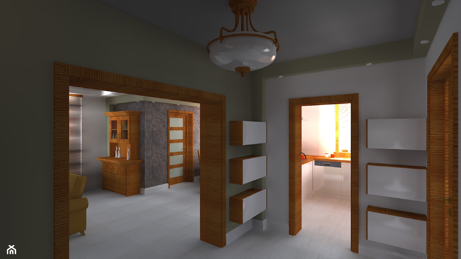 dom jednorodzinny - wybrane pomieszczenia - Hol / przedpokój, styl rustykalny - zdjęcie od Flasza Anna - Homebook