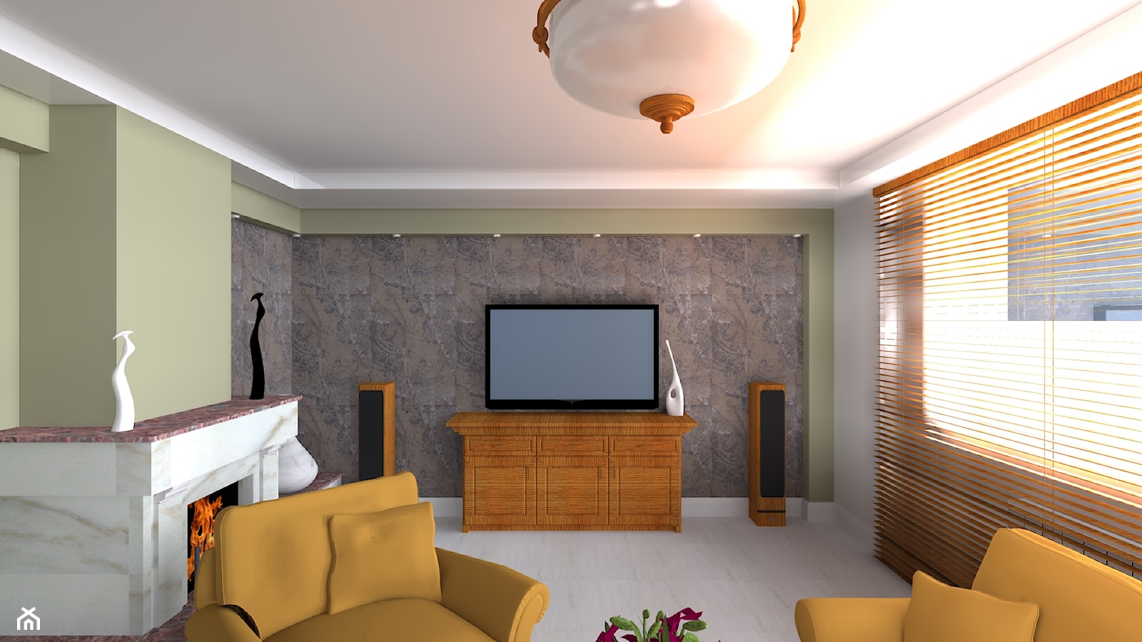 dom jednorodzinny - wybrane pomieszczenia - Salon, styl rustykalny - zdjęcie od Flasza Anna - Homebook
