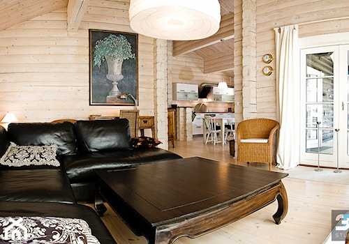 Drewniany dom - Salon, styl skandynawski - zdjęcie od 3P-STUDIO | FOTOGRAFIA ARCHITEKTURY I WNĘTRZ