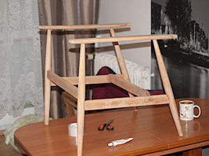 Reanimacja fotela z epoki PRL - Salon - zdjęcie od Katarzyna Kriebus