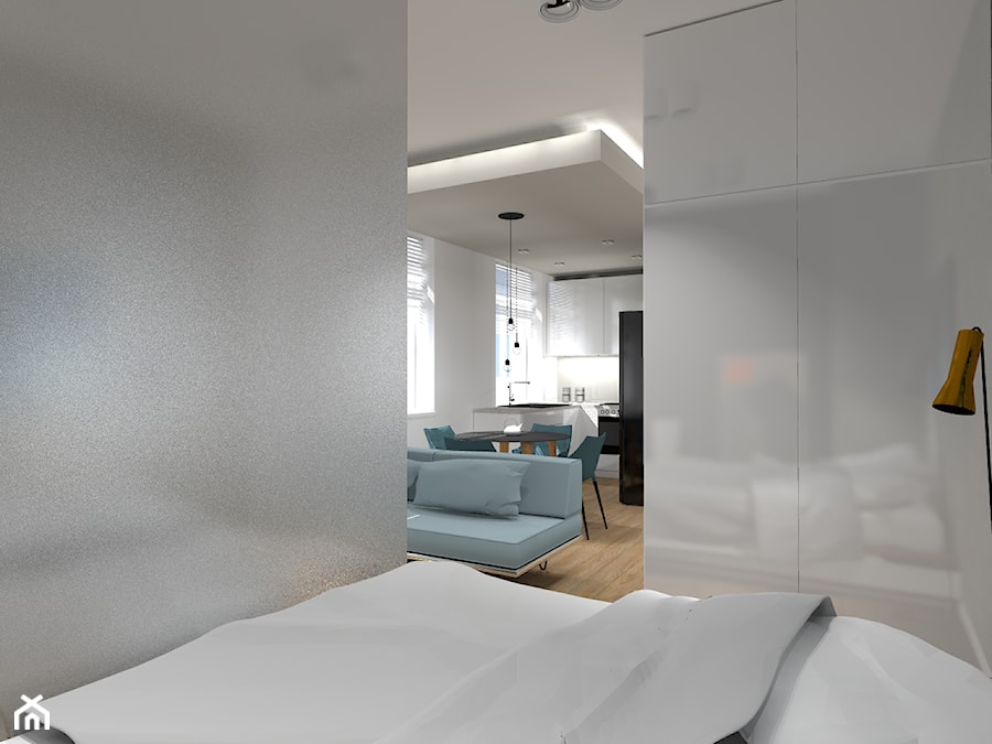 Mieszkanie w pigułce - Salon, styl nowoczesny - zdjęcie od W+ Architekci