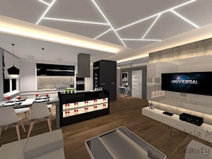 Nowoczesny salon w luksusowym apartamencie w Radomiu. - zdjęcie od Beauty Homes