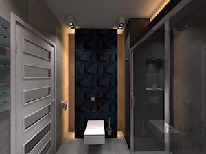 Nowoczesna łazienka z ciemnym akcentem - zdjęcie od Beauty Homes
