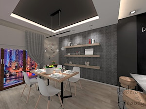 Jadalnia z kuchnią w stylu New Nordic - zdjęcie od Beauty Homes