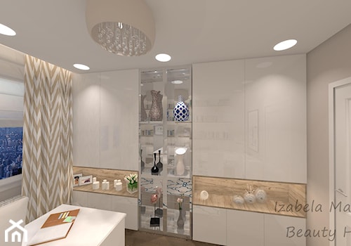 Apartament na Bemowie w stylu Nowojorskim - Średnie szare biuro, styl glamour - zdjęcie od Beauty Homes