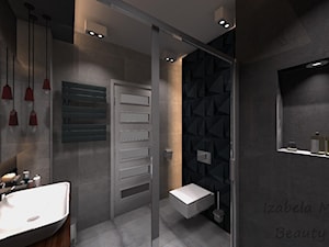 Ciemna łazienka w męskim stylu - zdjęcie od Beauty Homes