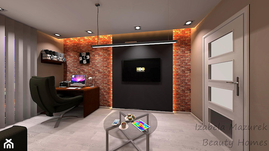 Wizualizacje 3D - Biuro, styl nowoczesny - zdjęcie od Beauty Homes