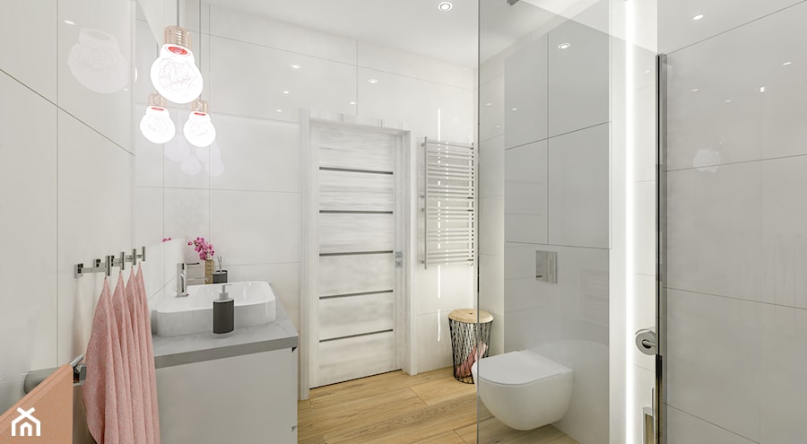 Nowoczesna i funkcjonalna łazienka - Średnia bez okna z punktowym oświetleniem łazienka, styl nowoczesny - zdjęcie od Creatovnia