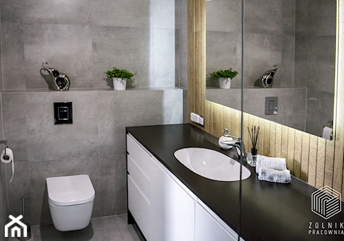 Apartamenty Kurkowa - Mała łazienka, styl nowoczesny - zdjęcie od Zolnik Pracownia