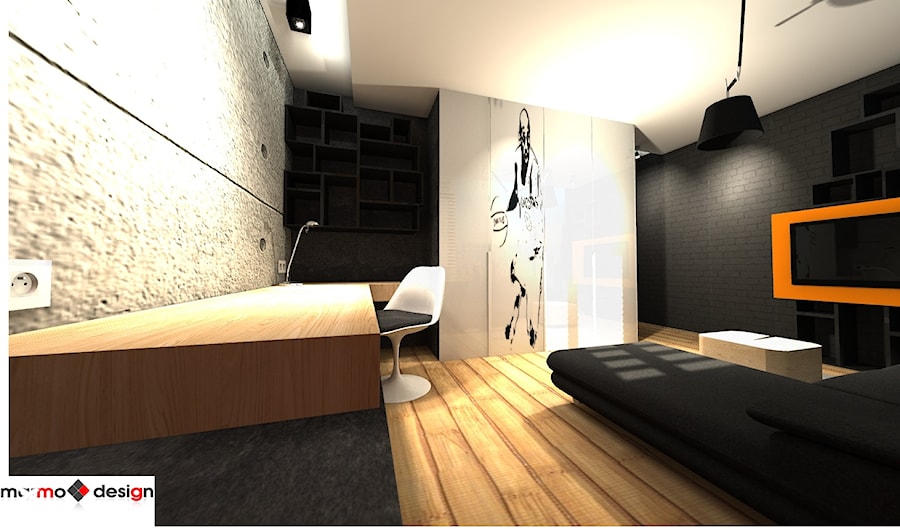 Pokój młodzieżowy, Żory woj. śląskie - Pokój dziecka, styl nowoczesny - zdjęcie od marmo Design Projektowanie wnętrz