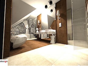 Łazienka na poddaszu - Łazienka, styl nowoczesny - zdjęcie od marmo Design Projektowanie wnętrz