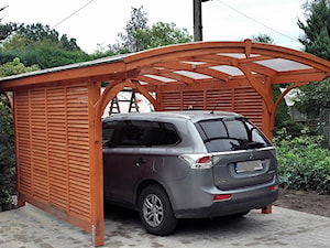 Garaż drewniany ,Carport - zdjęcie od MR-Drew Spółka Jawna Janusz Makówka Dariusz Rzymowski