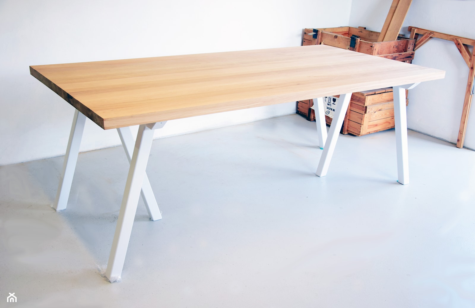 Stół z dębowym blatem - Jadalnia, styl nowoczesny - zdjęcie od Blaise Handmade Furniture - Homebook