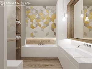 Projekt mieszkania 60m2, Warszawa - Łazienka, styl nowoczesny - zdjęcie od SKOREK WNĘTRZA