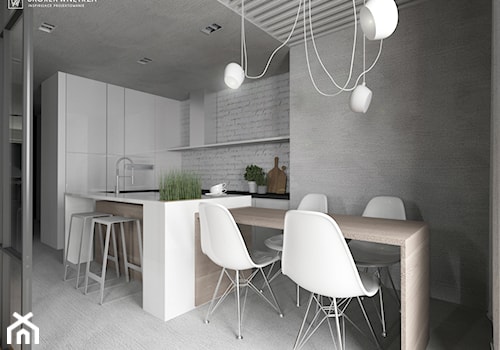 Projekt mieszkania, Warszawa - Kuchnia, styl nowoczesny - zdjęcie od SKOREK WNĘTRZA