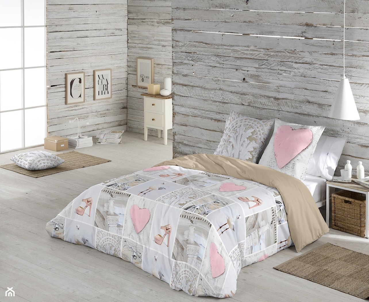 komplet pocieli Shabby 220x200 - zdjęcie od Dekoria.pl - Homebook