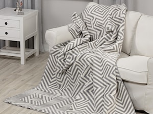 Koc Cotton Cloud 150x200Cream Maze - zdjęcie od Dekoria.pl