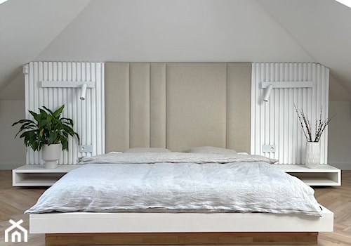 Sypialnia w minimalistycznym wydaniu - zdjęcie od Dekoria.pl