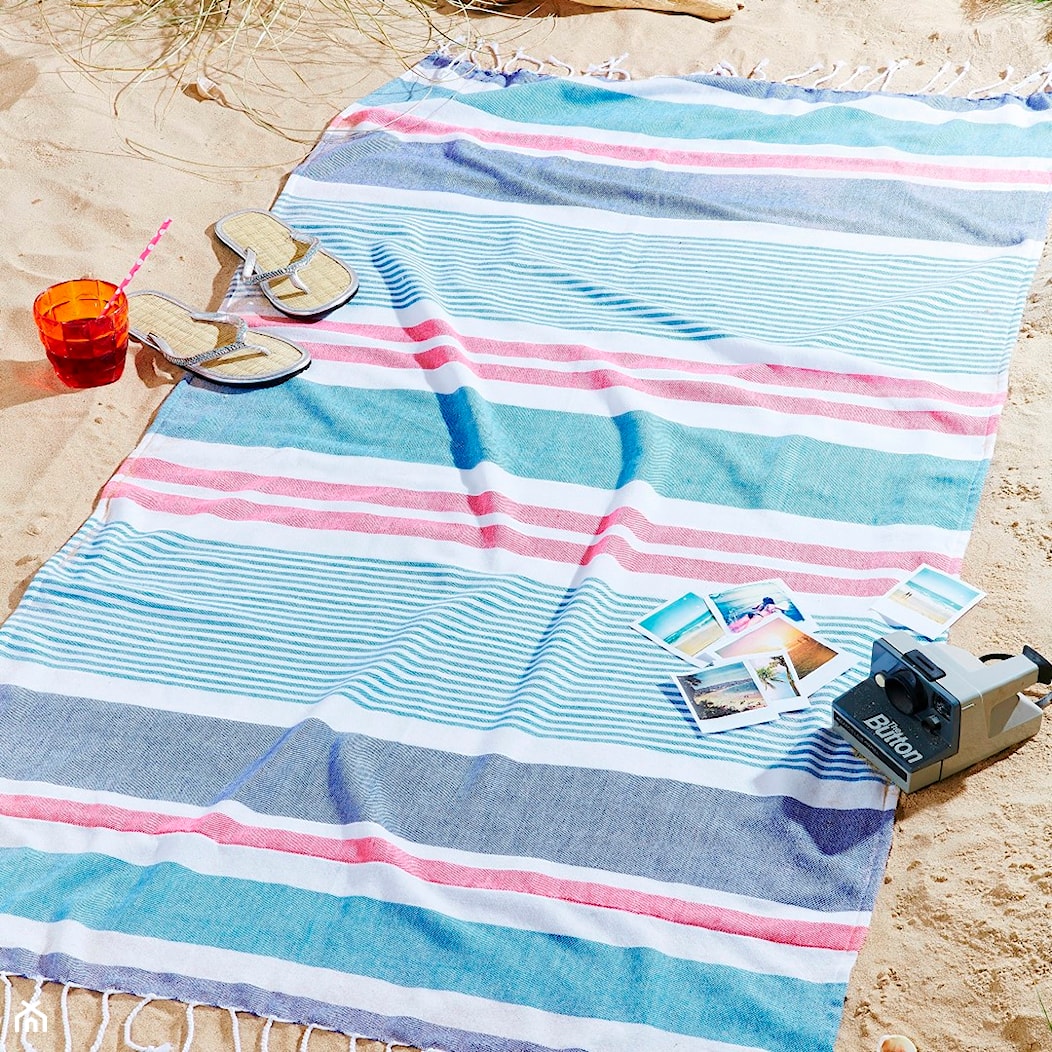 Ręcznik plażowy Funky Stripes 80x150cm Nautical - zdjęcie od Dekoria.pl - Homebook
