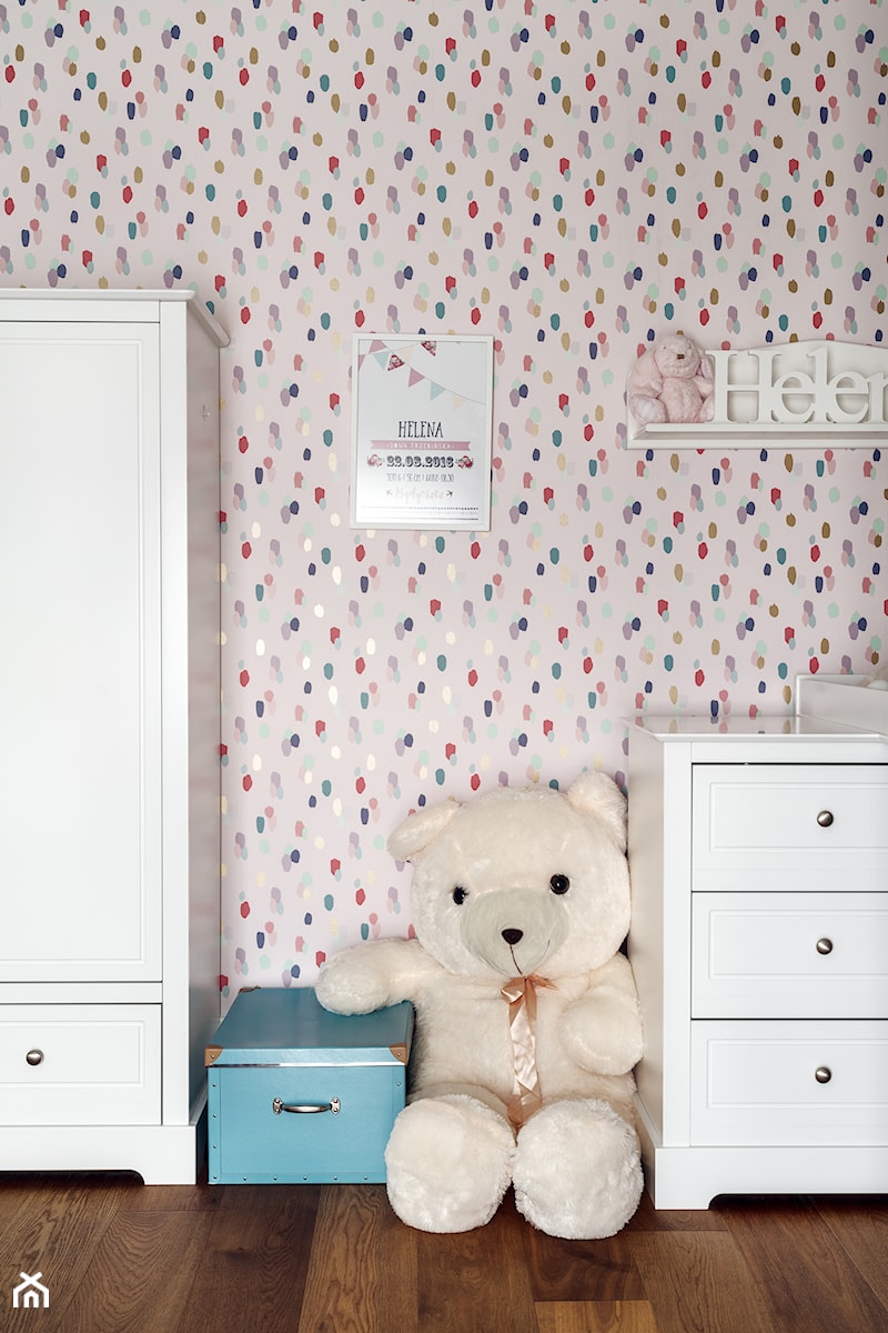 DOM NY konkurs - Mały różowy pokój dziecka dla dziecka dla chłopca dla dziewczynki, styl tradycyjny - zdjęcie od Republika Architektury
