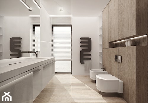 Z NOWY ROKIEM NOWYM KROKIEM - Średnia z punktowym oświetleniem łazienka, styl nowoczesny - zdjęcie od MKdesigner