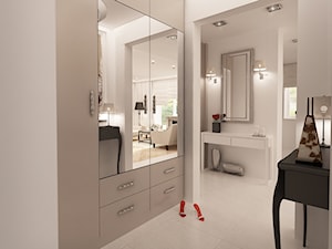 Mieszkanie w stylu glamour - Średni biały hol / przedpokój, styl glamour - zdjęcie od MKdesigner