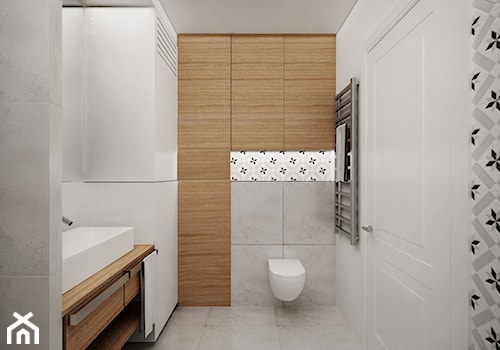 MIESZKANIE W ŁOMIANKACH - Mała łazienka, styl nowoczesny - zdjęcie od MKdesigner