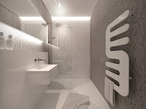Z NOWY ROKIEM NOWYM KROKIEM - Średnia na poddaszu bez okna łazienka, styl nowoczesny - zdjęcie od MKdesigner
