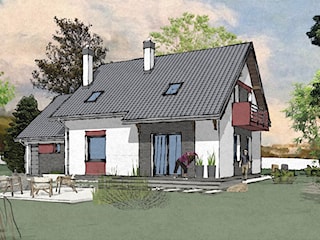 Projekt domu - Murator C110 - Dom za rogiem