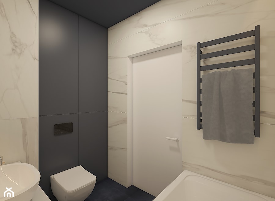 łazienka z marmurem - zdjęcie od AIN projektowanie wnętrz