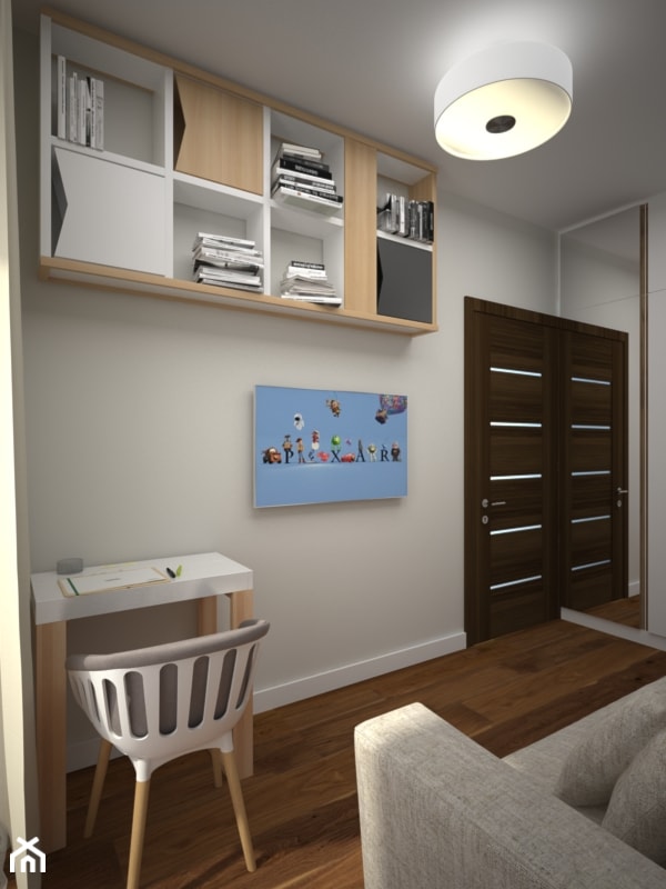 Mieszkanie Urysnów - Sypialnia, styl minimalistyczny - zdjęcie od AIN projektowanie wnętrz